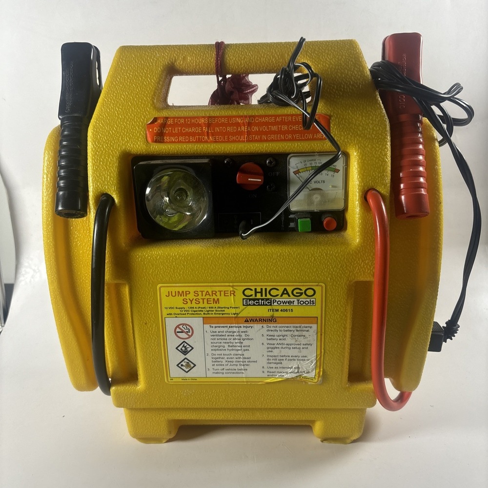 Chicago Electric 12V Jump-Start System with Power Supply